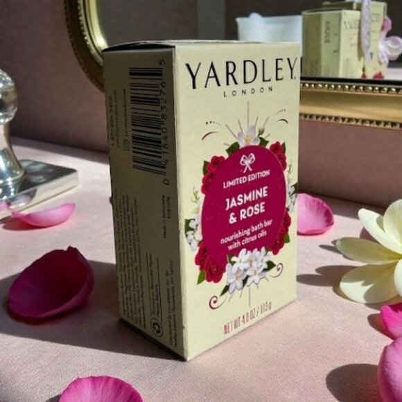 3 Yardley® London JASMINE & ROSE Soap LIMITED EDITION 4.0 oz w / Citrus Oils - Picture 8 of 10